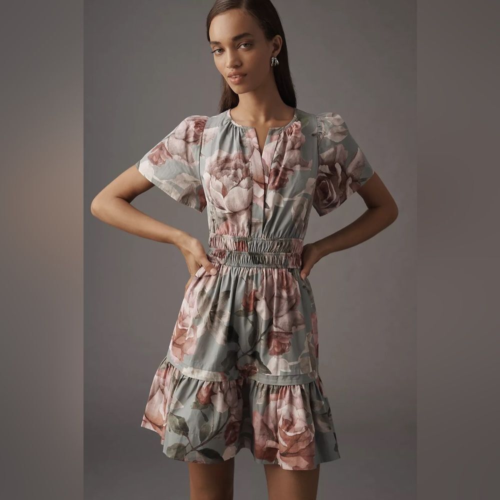 New Anthropologie Loverly Grey x Anthropologie: The Somerset Mini Dress Size L